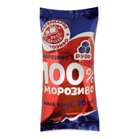 Морозиво «Рудь» «100% морозиво» у стаканчику