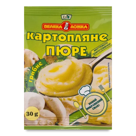 Пюре «Эко» «Велика Ложка» картопляне грибне