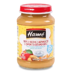 Пюре Hame яблуко та абрикос з сиром