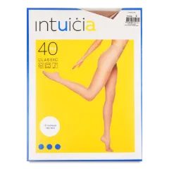 Колготки жіночі Classic 40 Den Intuicia тілесні Україна, р. 3