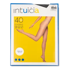 Колготки жіночі Classic 40 Den Intuicia чорні Україна, р. 3