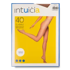Колготки жіночі Classic 40 Den Intuicia тілесні Україна, р. 4