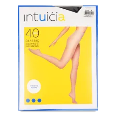 Колготки жіночі Classic 40 Den Intuicia чорні Україна, р. 4