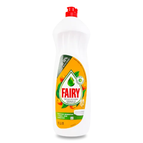 Засіб для миття посуду Fairy Plus «Апельсин»