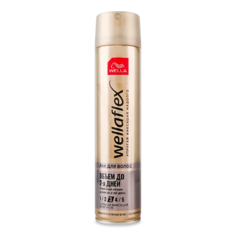 Лак для волос Wellaflex Объем сильная фиксация
