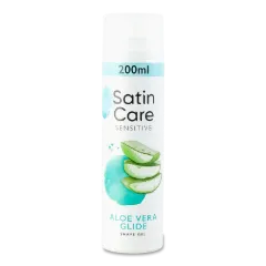 Гель для гоління Satin Care алое для чутливої шкіри