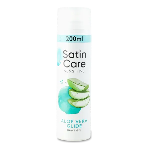 Гель для гоління Satin Care алое для чутливої шкіри