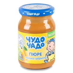Пюре «Чудо-Чадо» яблуко-абрикос з цукром