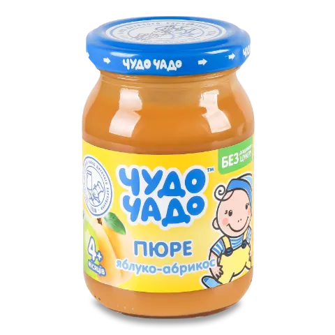 Пюре «Чудо-Чадо» яблуко-абрикос з цукром