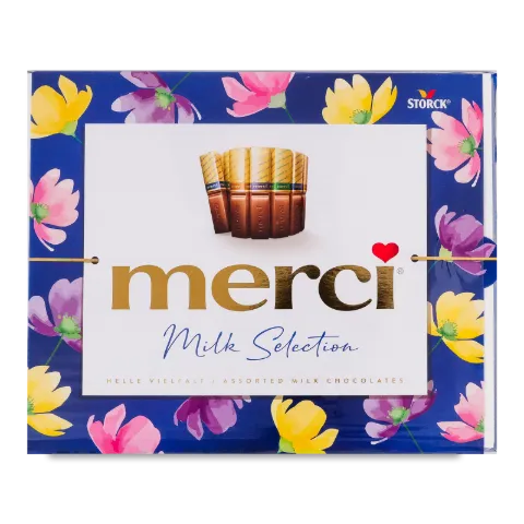Шоколад Merci молочний