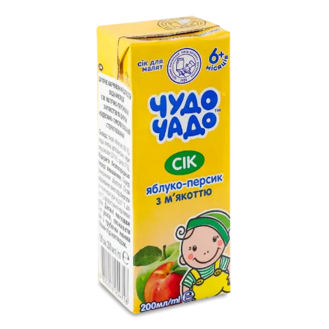 Сок Чудо-Чадо яблочно-персиковый