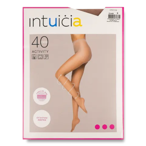 Колготки жіночі Intuicia Activity 40 тілесний р.3