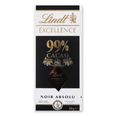 Шоколад Lindt Excellence швейцарський чорний гіркий 99% какао