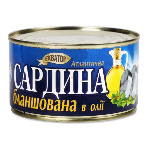 Сардина «Екватор» атлантична бланшована в олії №5
