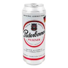 Пиво Paderborner Pilsеner світле з/б