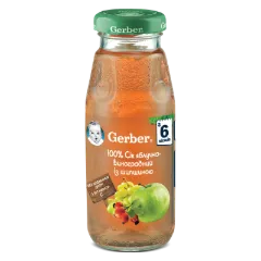 Сок Gerber яблоко-виноград-шиповник