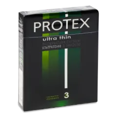 Презервативи PROTEX ультратонкі зі змащенням