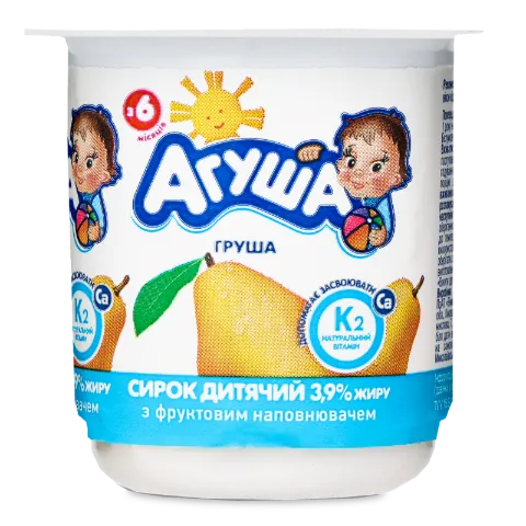 Сир «Агуша» дитячий груша 3,9%