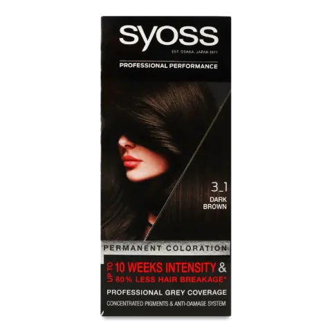Краска для волос Syoss 3-1 Темно-каштановый