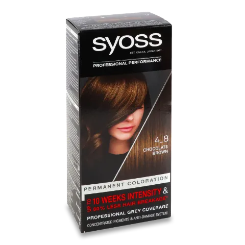 Фарба для волосся Syoss 4-8 каштан-шоколад