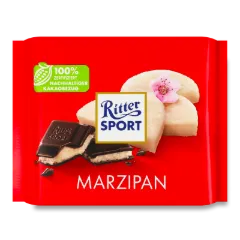 Шоколад Ritter Sport чорний з марципаном