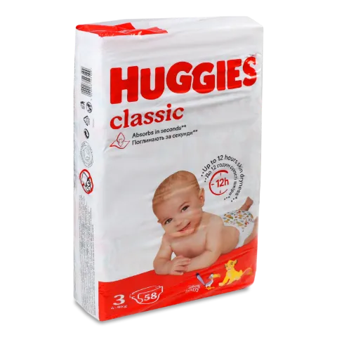 Підгузки Huggies Classic Jambo 3 (4-9 кг)