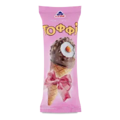 Морозиво «Рудь» «Тоффі» ріжок