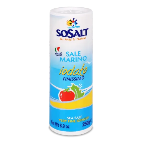 Сіль Sosalt морська йодована екстра