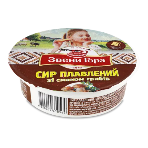 Сир плавлений «Звени Гора» з грибами, стакан