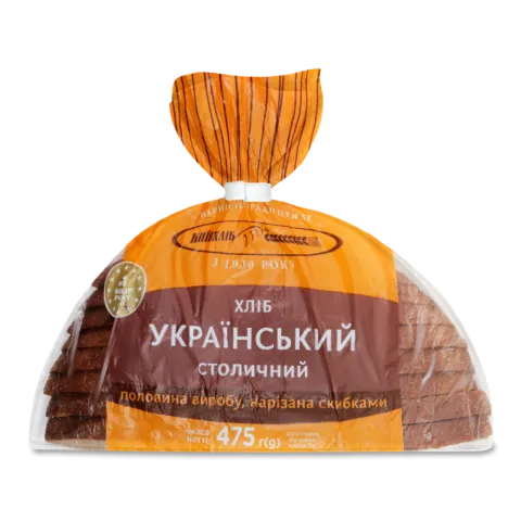 Хліб «Київхліб» «Український столичний» половинка нарізаний в/у
