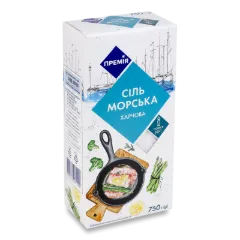 Сіль «Премія»® морська помел №1 картонна коробка