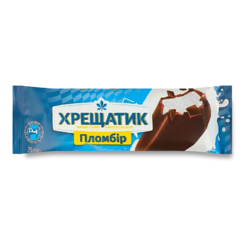 Морозиво «Хладик» «Хрещатик» пломбір у кондитерській глазурі
