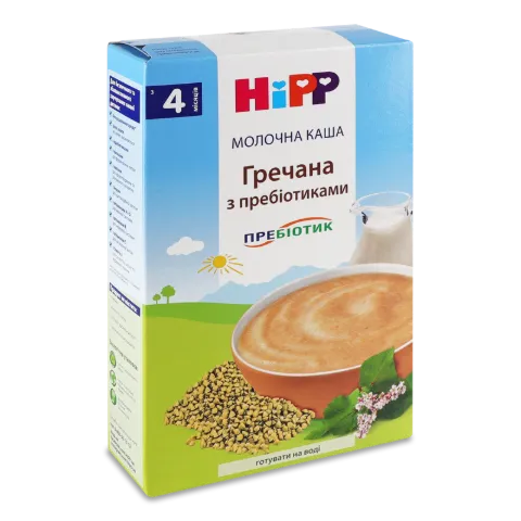 Каша гречневая Hipp молочная с пребиотиками