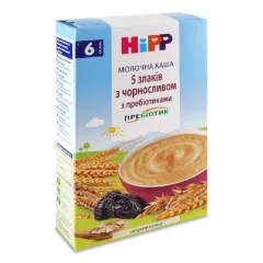Каша 5 злаків Hipp молочна чорнослив з пробіотиками