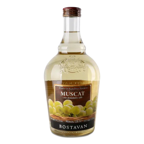 Вино Bostavan Мускат белое полусладкое
