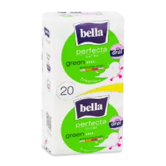 Гігієнічні прокладки Bella Perfecta Green drainette з крильцями 10х2