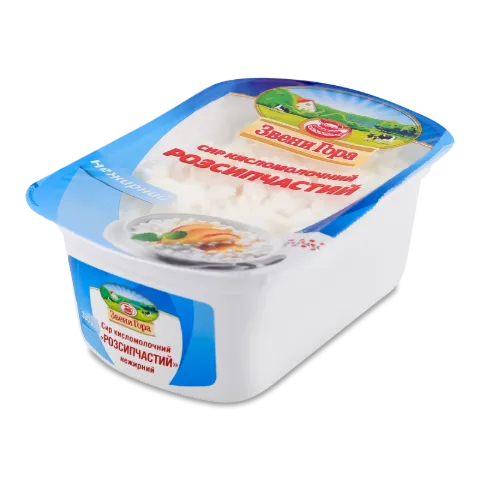 Сир кисломолочний Звени Гора розсипчатий ніжний 0%