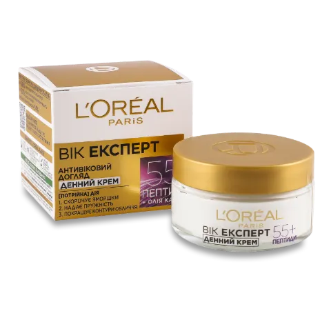 Крем для обличчя L'Oreal «Вік експерт» 55+ денний