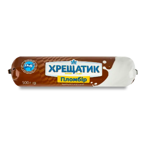 Мороженое Хладик Крещатик пломбир шоколад цилиндр