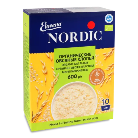 Пластівці вівсяні Nordic органічні