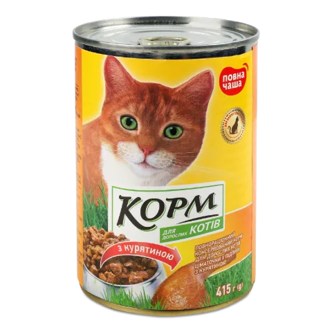 Корм для котів «Повна Чаша» з куркою