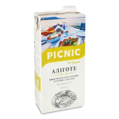 Вино «Євпаторія» Picnic «Аліготе» до риби біле сухе, призма