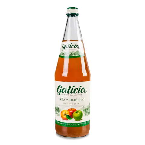 Сік Galicia яблучний прямого віджиму скло