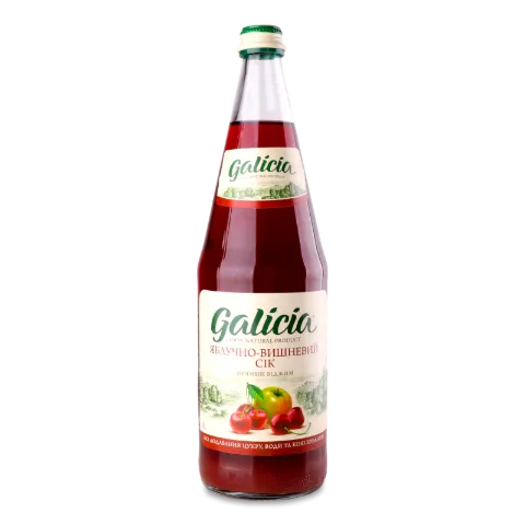 Сік Galicia яблучно-вишневий прямого віджиму скло
