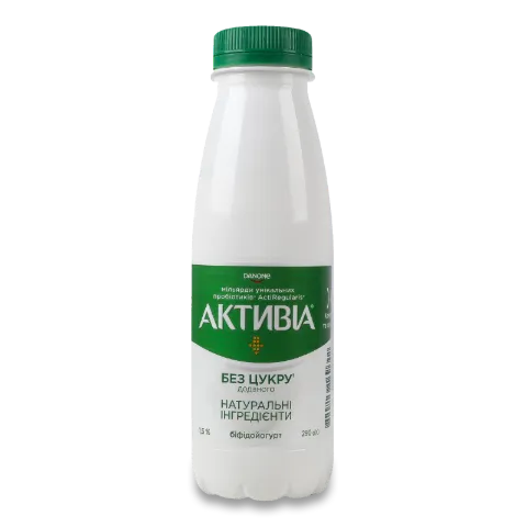 Біфідойогурт «Активіа» натуральний питний 1,5%
