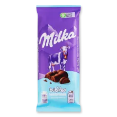 Шоколад Milka Bubbles молочний пористий