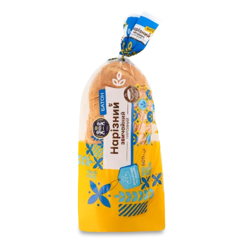 Батон Кулиничи обычный нарезной упак