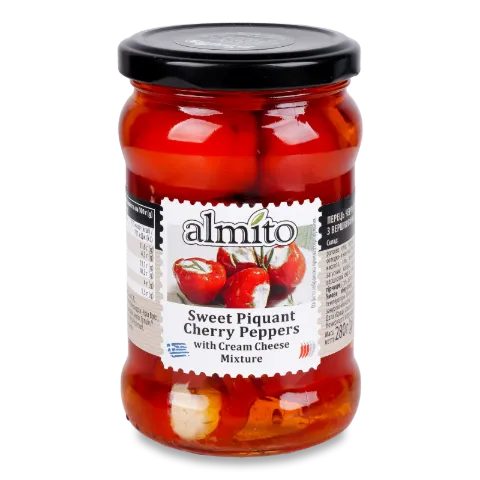 Перець Almito солодкий пікантний черрі фарширований сиром