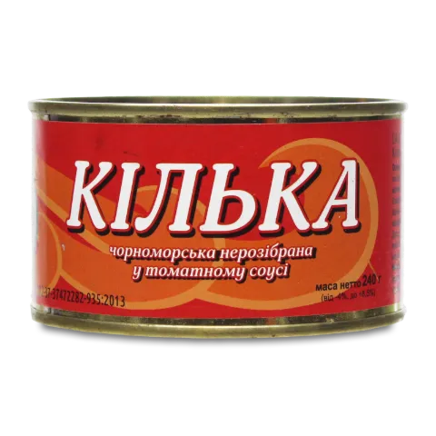 Килька черноморская в томатном соусе