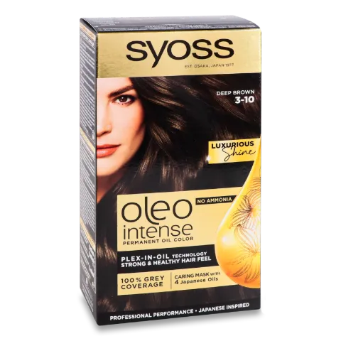 Фарба для волосся Syoss Oleo 3-10 «Глибокий каштан»
